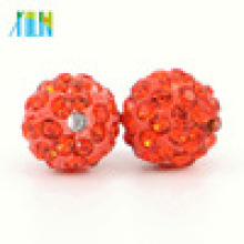IB00120 Hyacinth Hot Selling Fashion Loose Shamballa Crystal Pave Clay Beads for Clothing Accessories